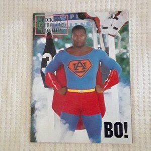 2 Vintage Bo Jackson Beckett Football Card Mags Auburn Cape & Raiders Yellowing